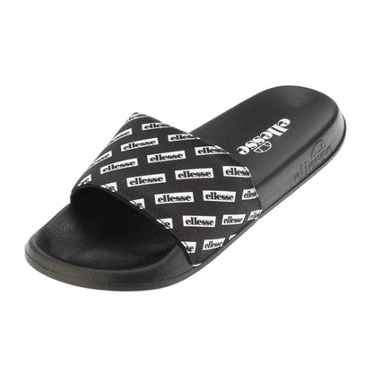 Black - Front - Ellesse Mens Morgans Slip-on Casual Flat Slides