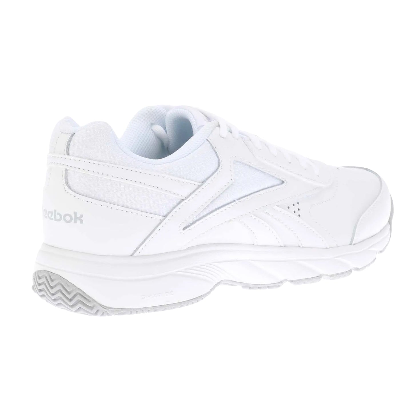 White - Back - Reebok Womens-Ladies Work N Cushion 4.0 Leather Trainers