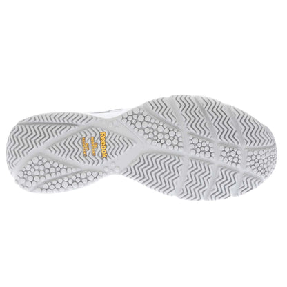 White - Lifestyle - Reebok Womens-Ladies Work N Cushion 4.0 Leather Trainers