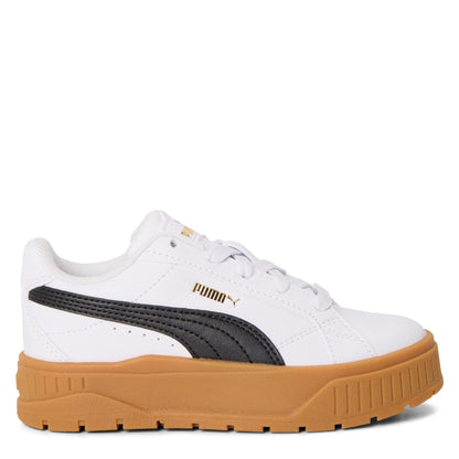 Light-Dark Gum - Front - Puma Childrens-Kids Karmen II Leather Platform Trainers