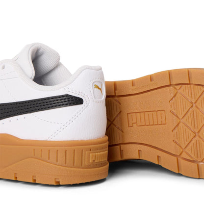 Light-Dark Gum - Side - Puma Childrens-Kids Karmen II Leather Platform Trainers