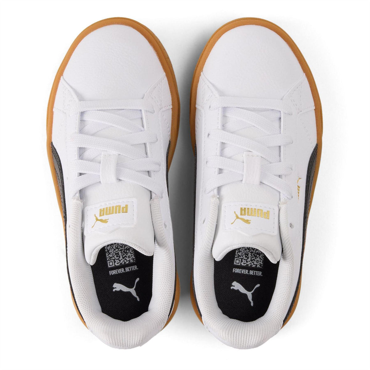 Light-Dark Gum - Lifestyle - Puma Childrens-Kids Karmen II Leather Platform Trainers
