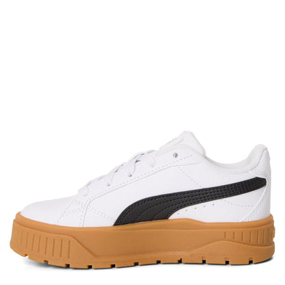 Light-Dark Gum - Pack Shot - Puma Childrens-Kids Karmen II Leather Platform Trainers