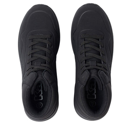 Black - Lifestyle - Kappa Childrens-Kids Bolla Synthetic Leather High Top Trainers