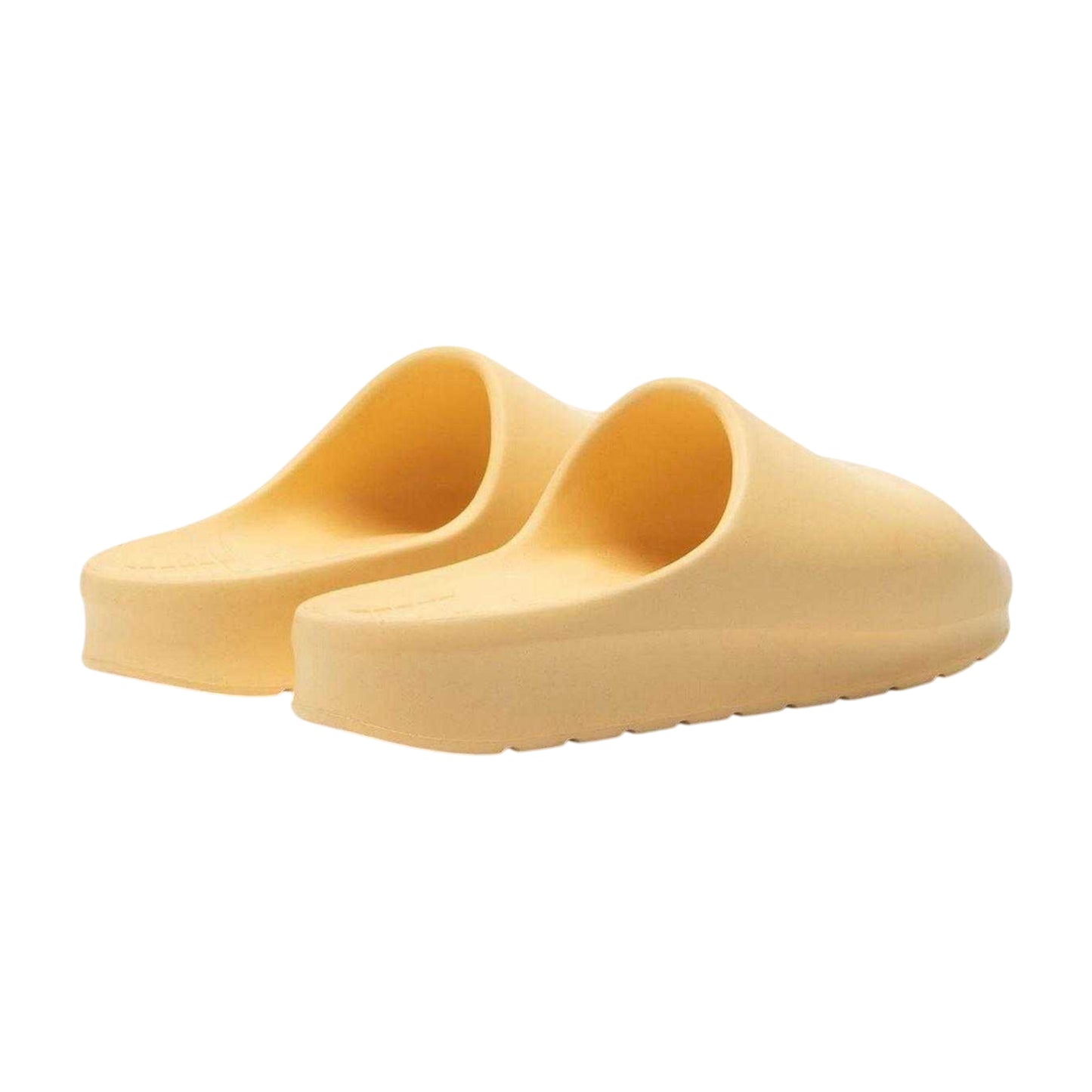 Yellow - Back - Lacoste Mens Serve Crocodile Holiday Sliders
