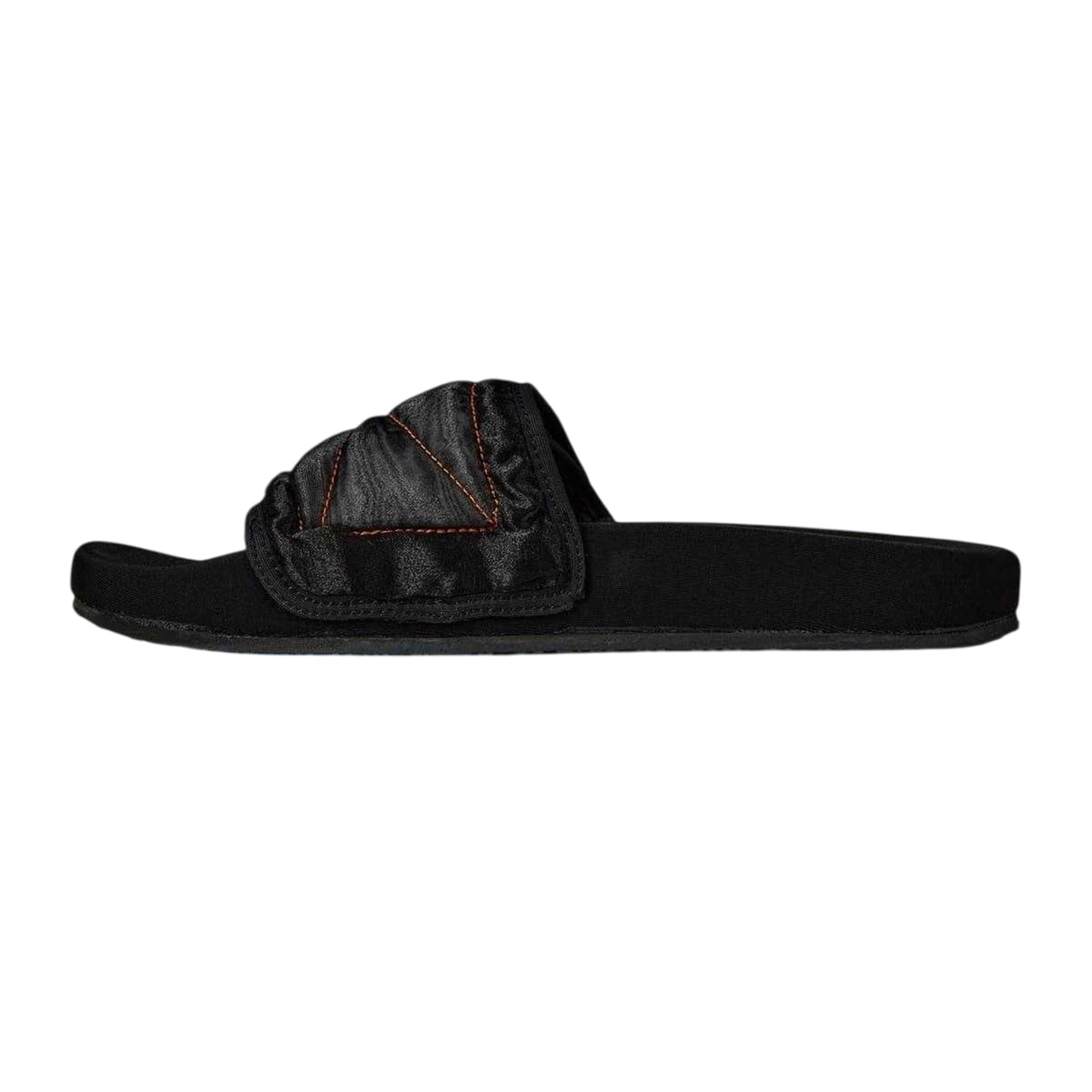 Black - Side - Heron Preston Unisex Adult Cotton Flat Sliders