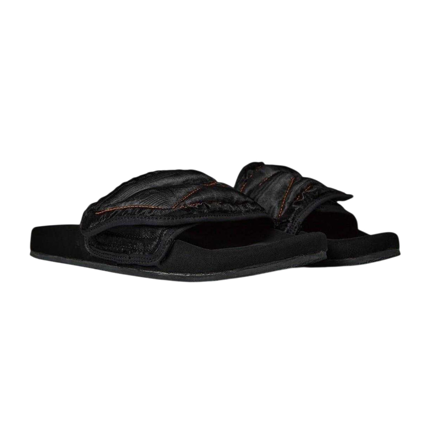 Black - Lifestyle - Heron Preston Unisex Adult Cotton Flat Sliders