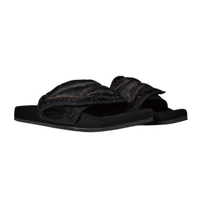 Black - Lifestyle - Heron Preston Unisex Adult Cotton Flat Sliders