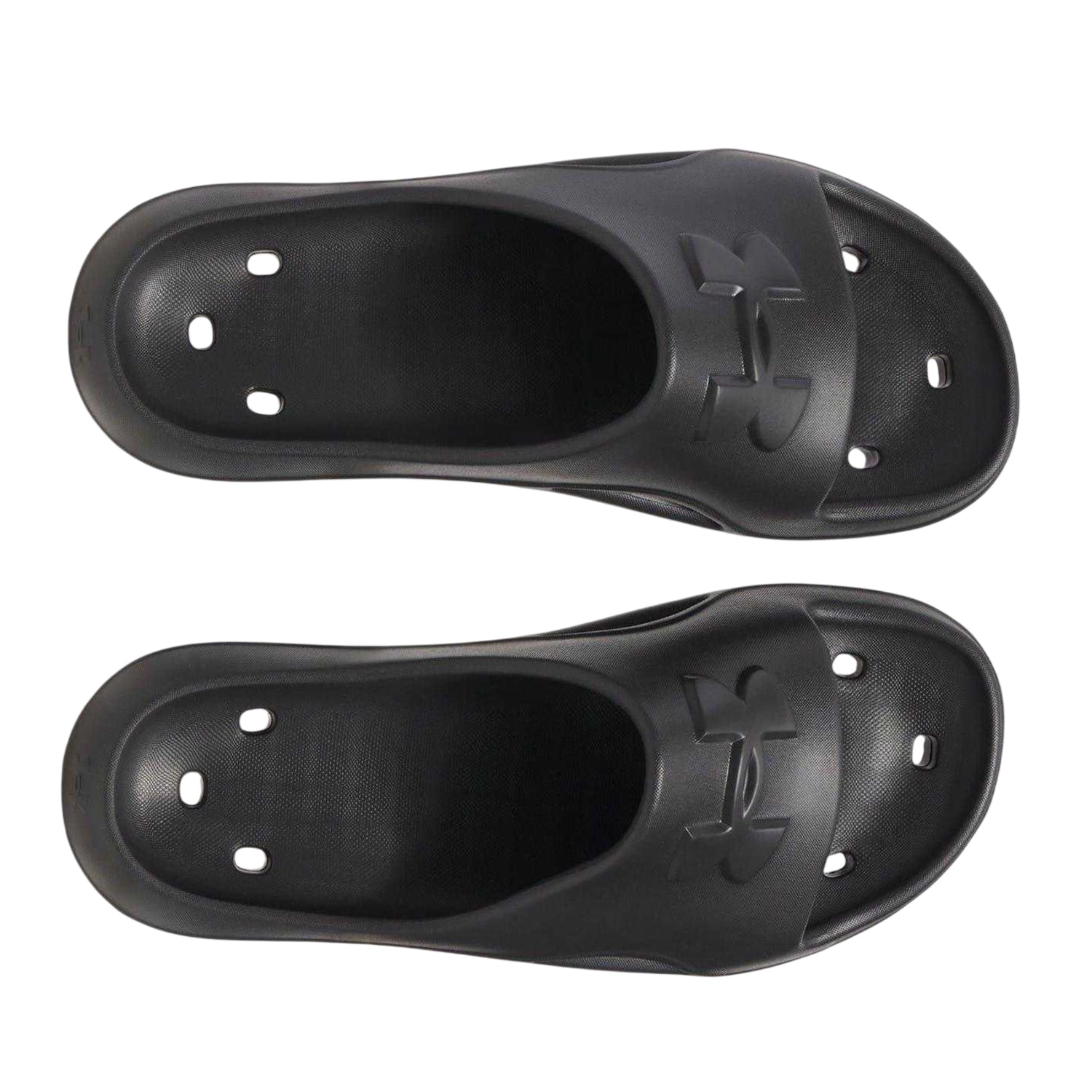 Black - Side - Under Armour Mens Locker Sliders