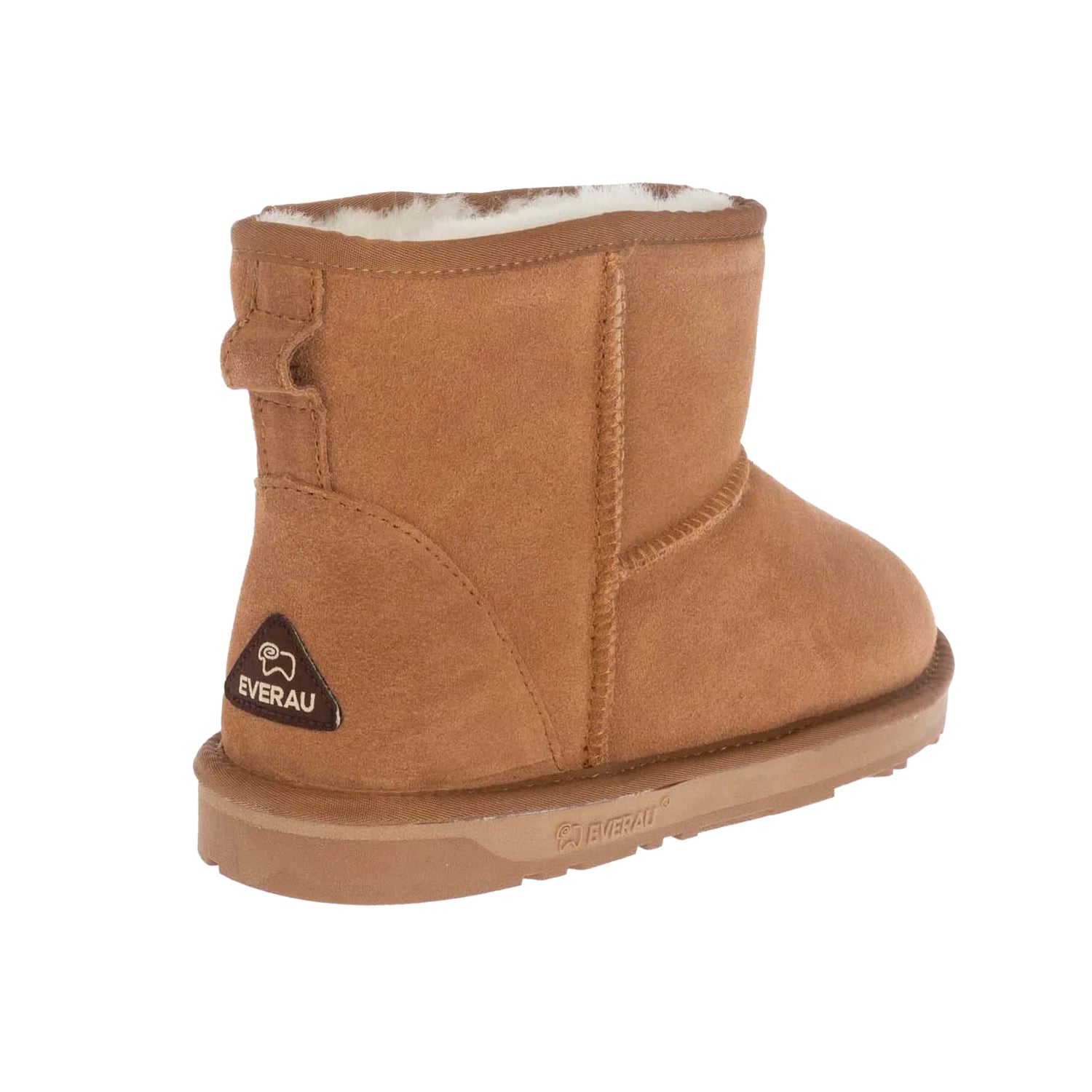 Chestnut - Back - EverAu Womens-Ladies Emu Mini Cow Suede Classic Boots