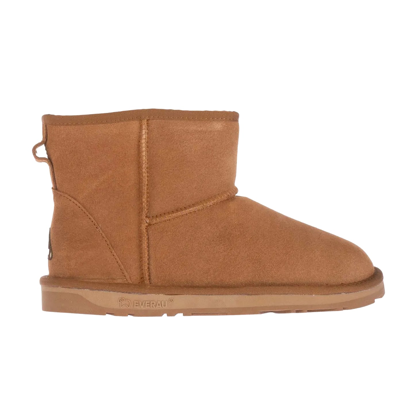 Chestnut - Side - EverAu Womens-Ladies Emu Mini Cow Suede Classic Boots