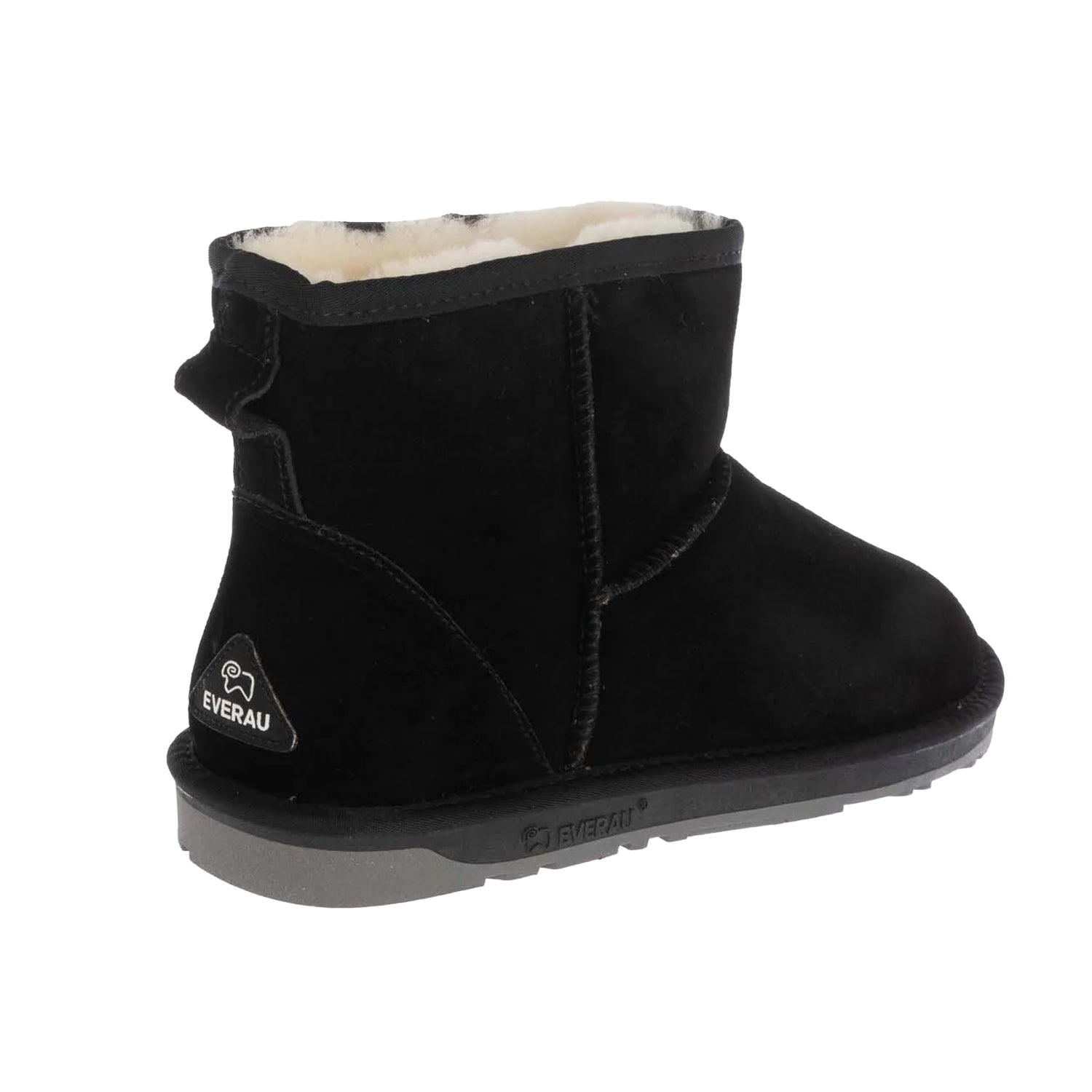 Black - Pack Shot - EverAu Womens-Ladies Emu Mini Cow Suede Classic Boots