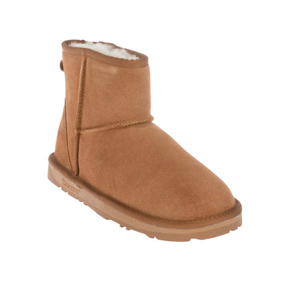 Chestnut - Front - EverAu Womens-Ladies Emu Mini Cow Suede Classic Boots