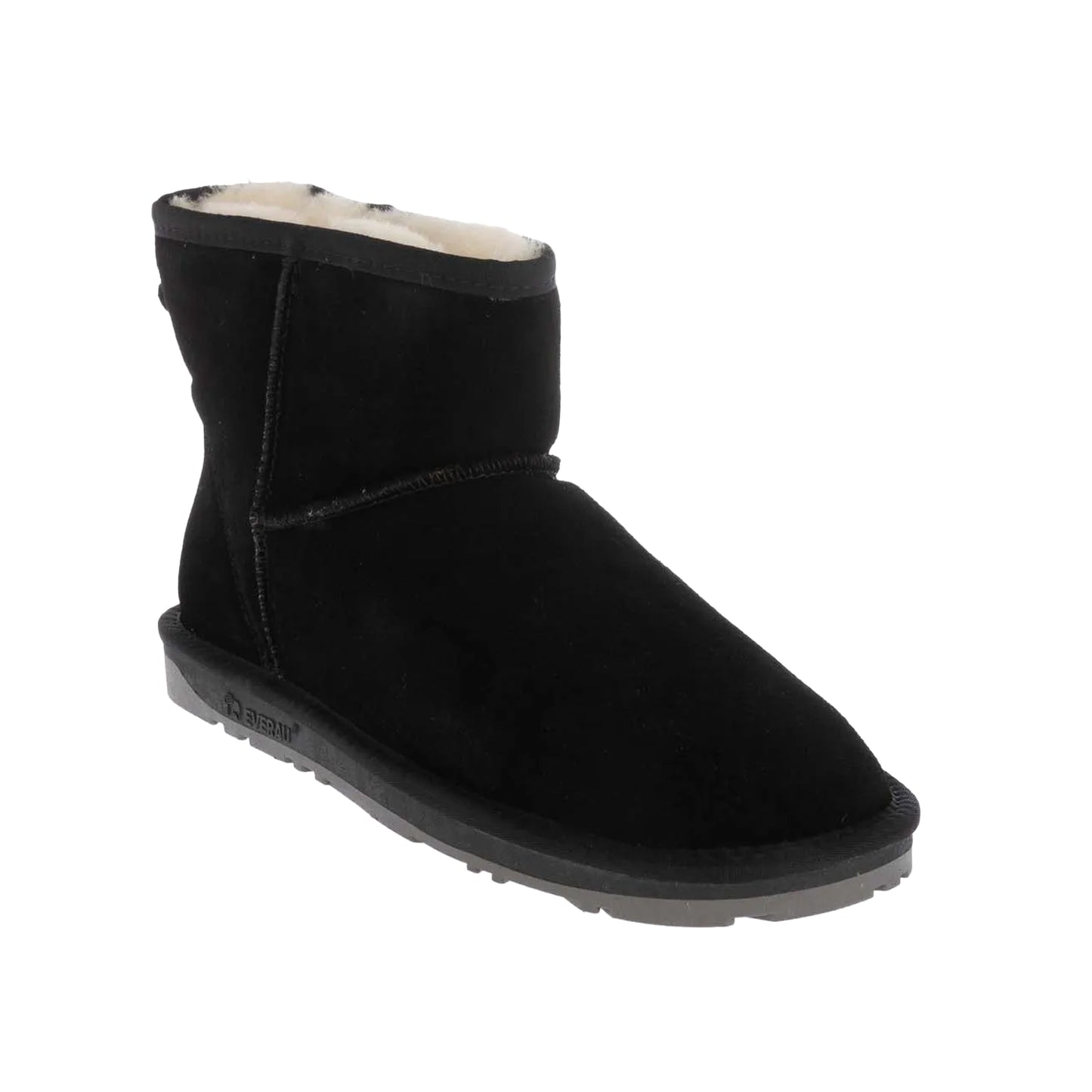 Black - Front - EverAu Womens-Ladies Emu Mini Cow Suede Classic Boots