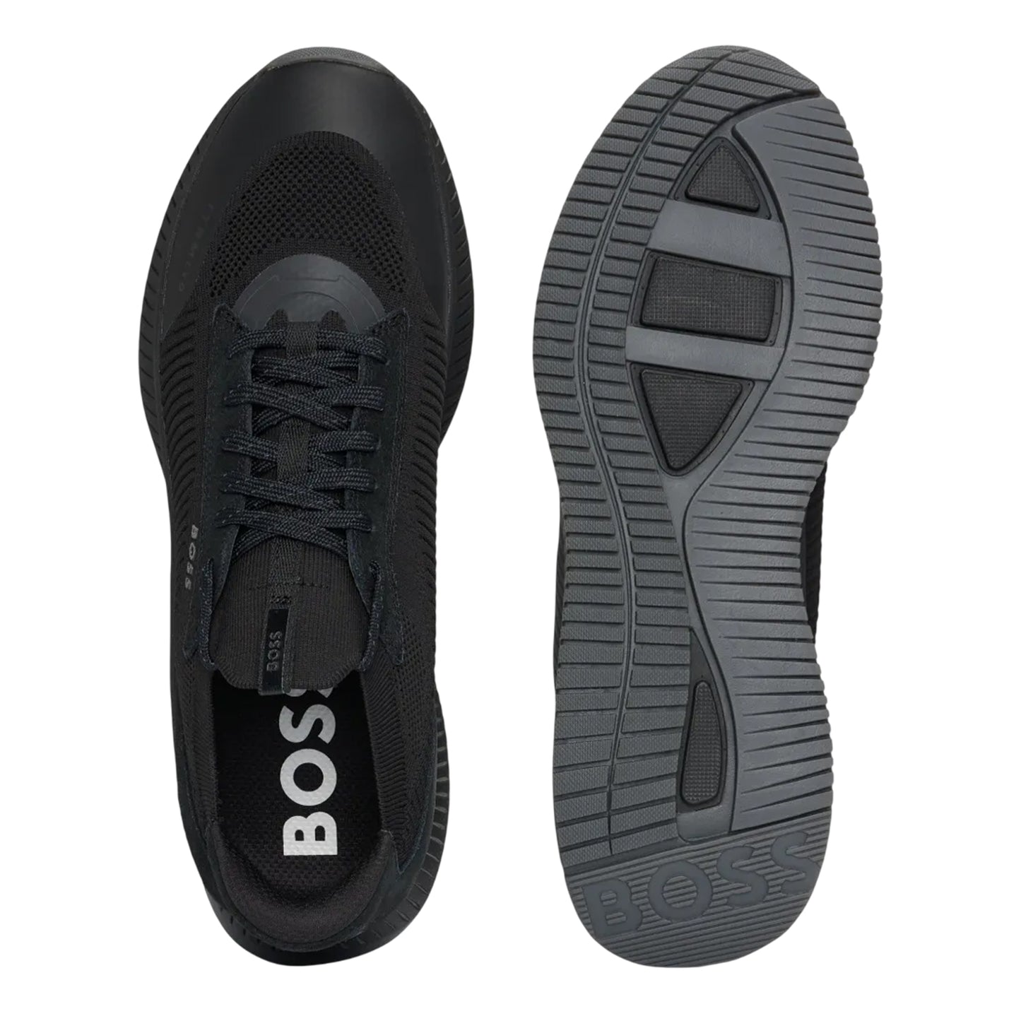 Black - Lifestyle - Boss Mens TTNM EVO Suede Trainers