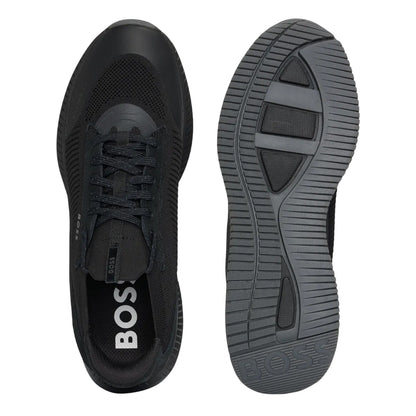 Black - Lifestyle - Boss Mens TTNM EVO Suede Trainers