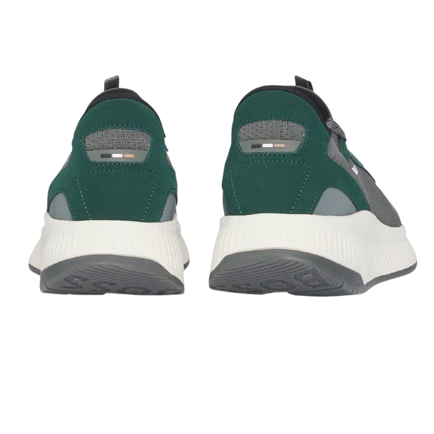 Green - Back - Boss Mens TTNM EVO Suede Trainers