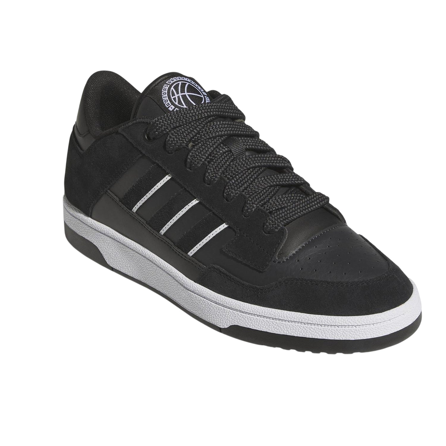 Black - Lifestyle - Adidas Mens Rapid Court Suede Trainers