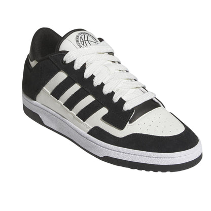 Black-White - Lifestyle - Adidas Mens Rapid Court Suede Trainers
