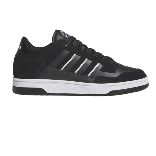 Black - Front - Adidas Mens Rapid Court Suede Trainers