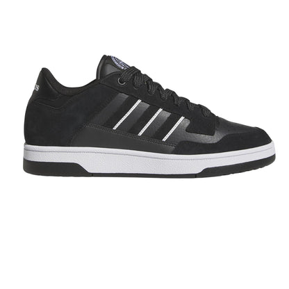 Black - Front - Adidas Mens Rapid Court Suede Trainers