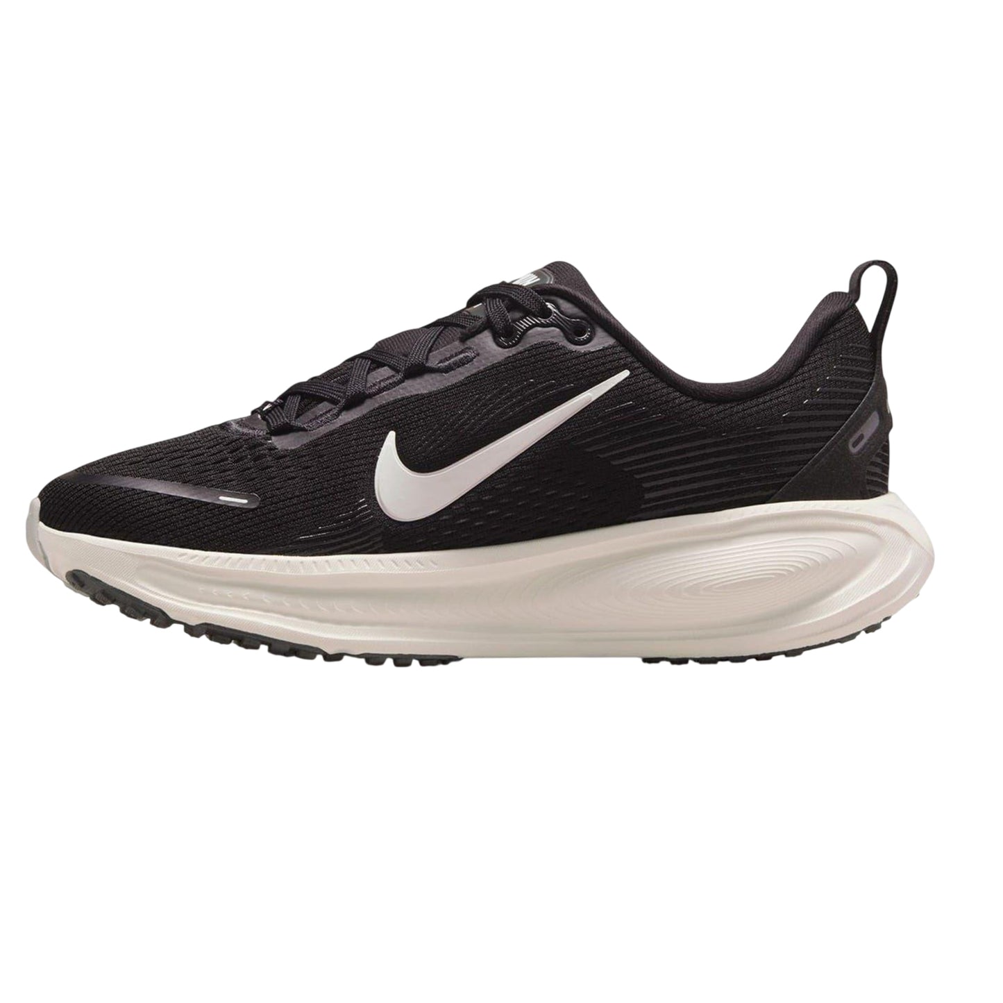 Black-White - Side - Nike Childrens-Kids Vomero 18 Trainers