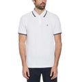 White - Front - Original Penguin Mens Piqué Tipped Polo Shirt