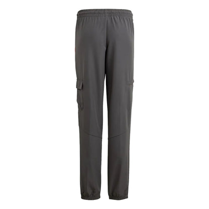 Grey - Back - Adidas Childrens-Kids City Escape Cargo Pocket Tracksuit Bottoms
