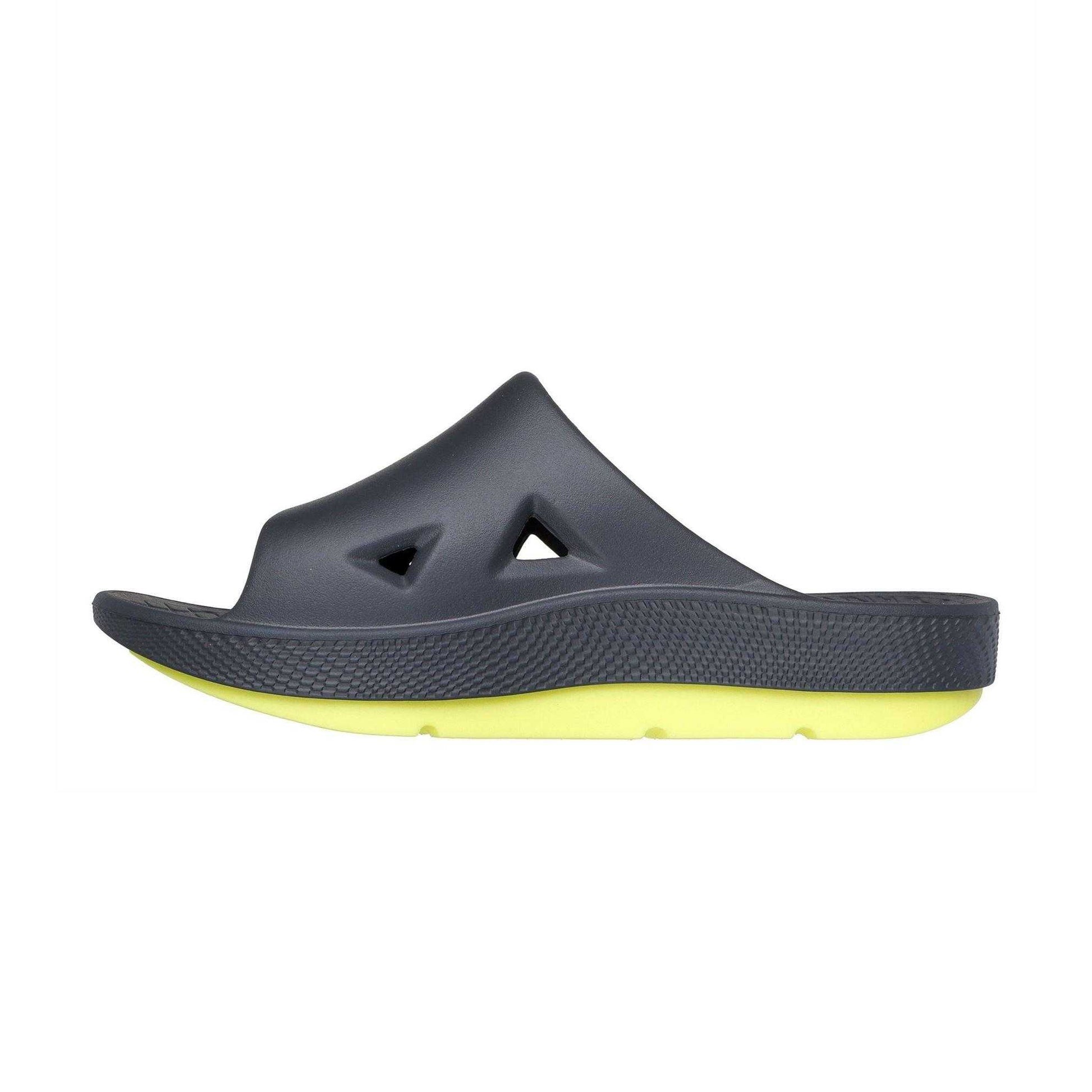 Charcoal-Green - Back - Skechers Mens Arch Fit Sliders