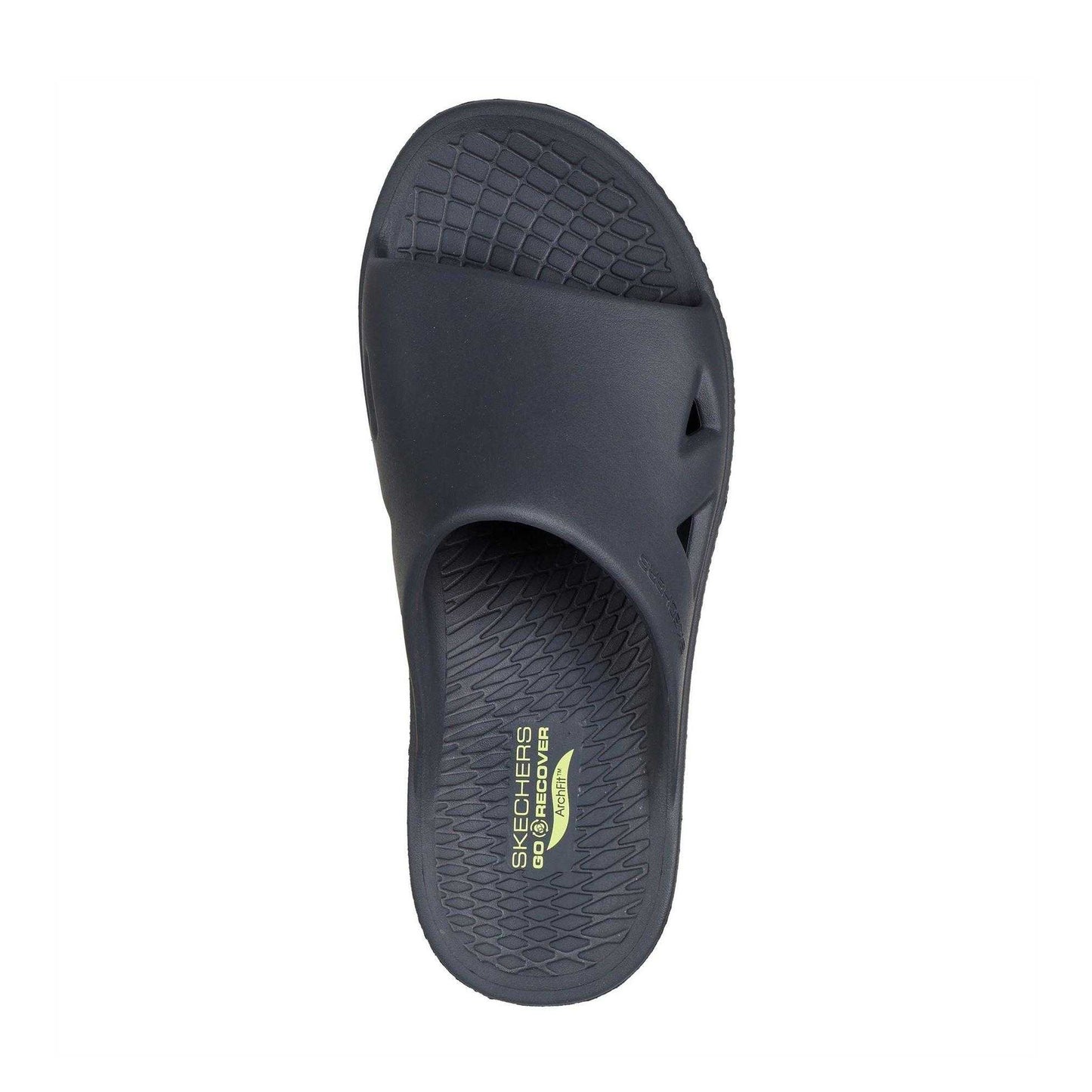 Charcoal-Green - Lifestyle - Skechers Mens Arch Fit Sliders