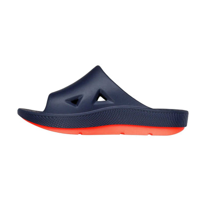 Navy-Coral - Back - Skechers Mens Arch Fit Sliders