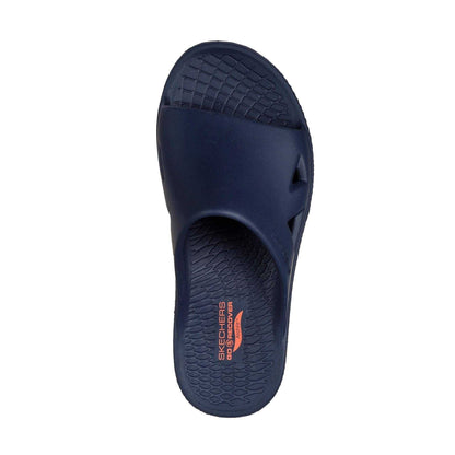 Navy-Coral - Lifestyle - Skechers Mens Arch Fit Sliders