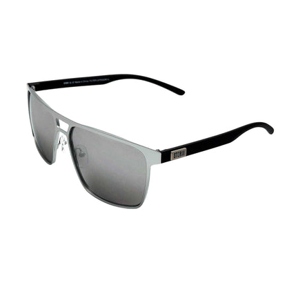 Silver - Front - Storm Mens Aviator Rectangular Sunglasses