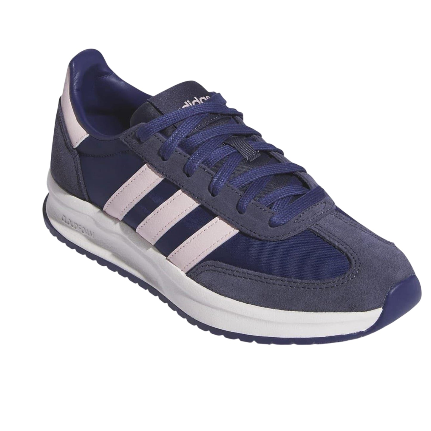 Navy-Pink - Lifestyle - Adidas Womens-Ladies Run 70s 2.0 Retro Leather Trainers