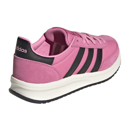 Pink-Navy-Gum - Back - Adidas Womens-Ladies Run 70s 2.0 Retro Leather Trainers