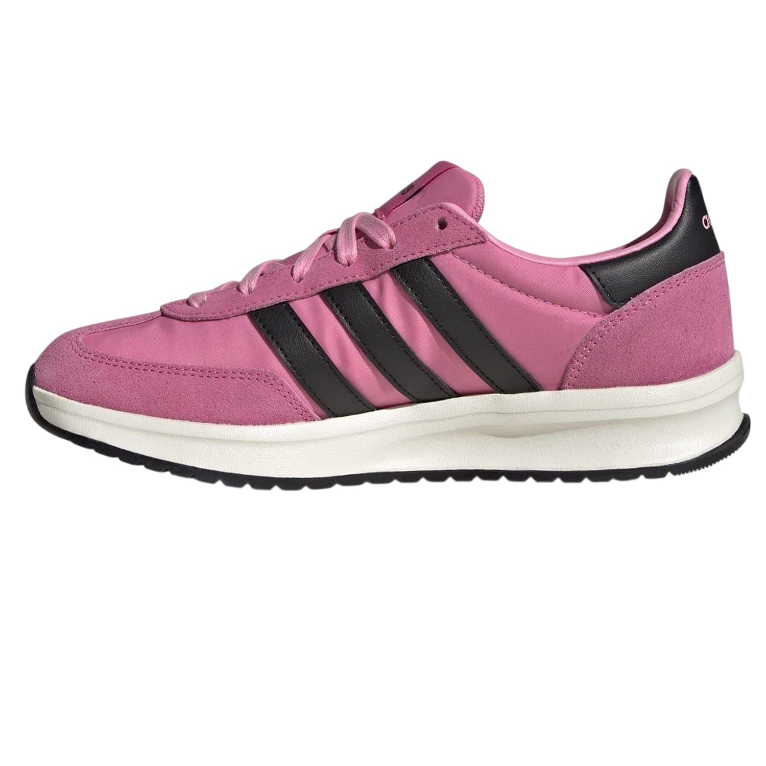Pink-Navy-Gum - Side - Adidas Womens-Ladies Run 70s 2.0 Retro Leather Trainers