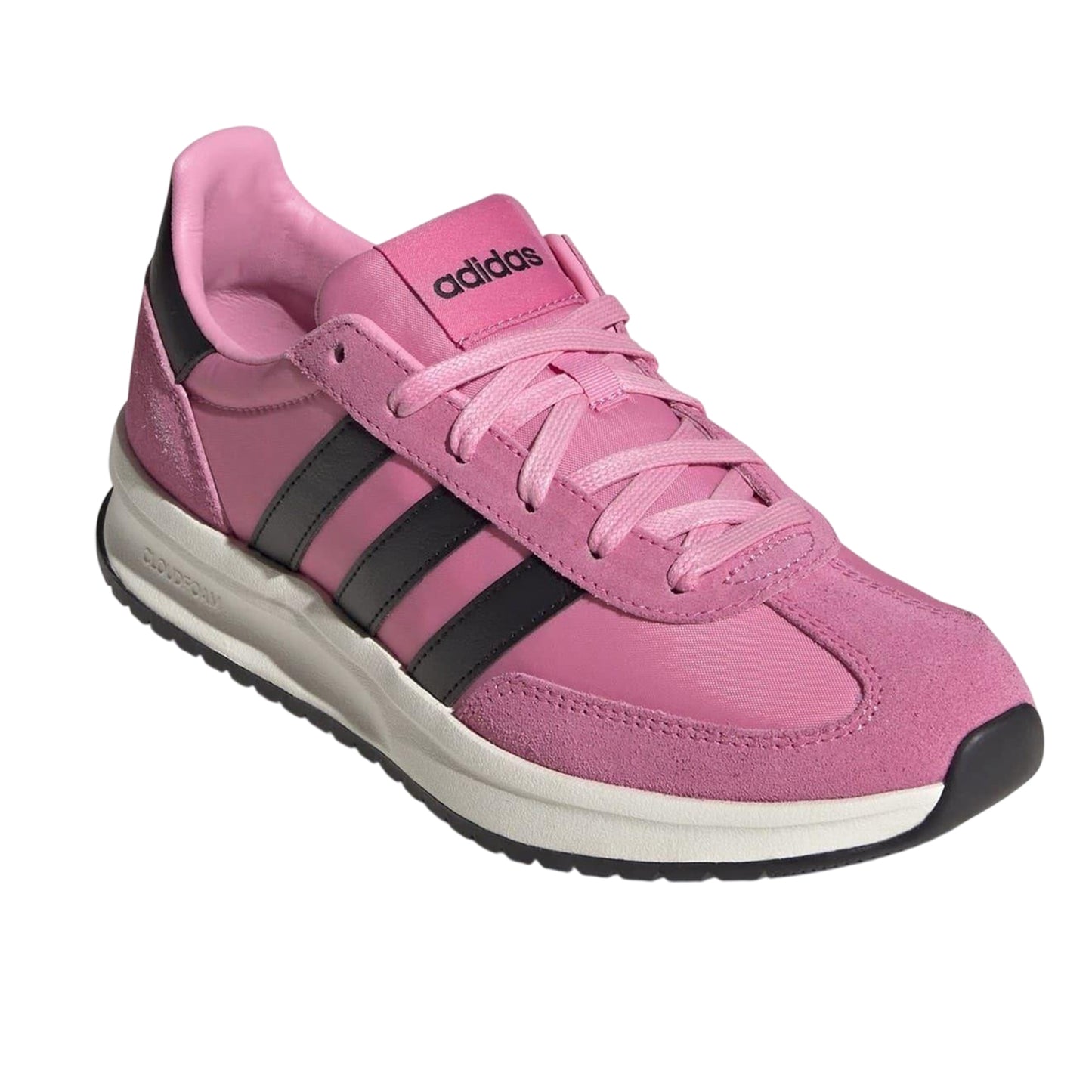 Pink-Navy-Gum - Lifestyle - Adidas Womens-Ladies Run 70s 2.0 Retro Leather Trainers
