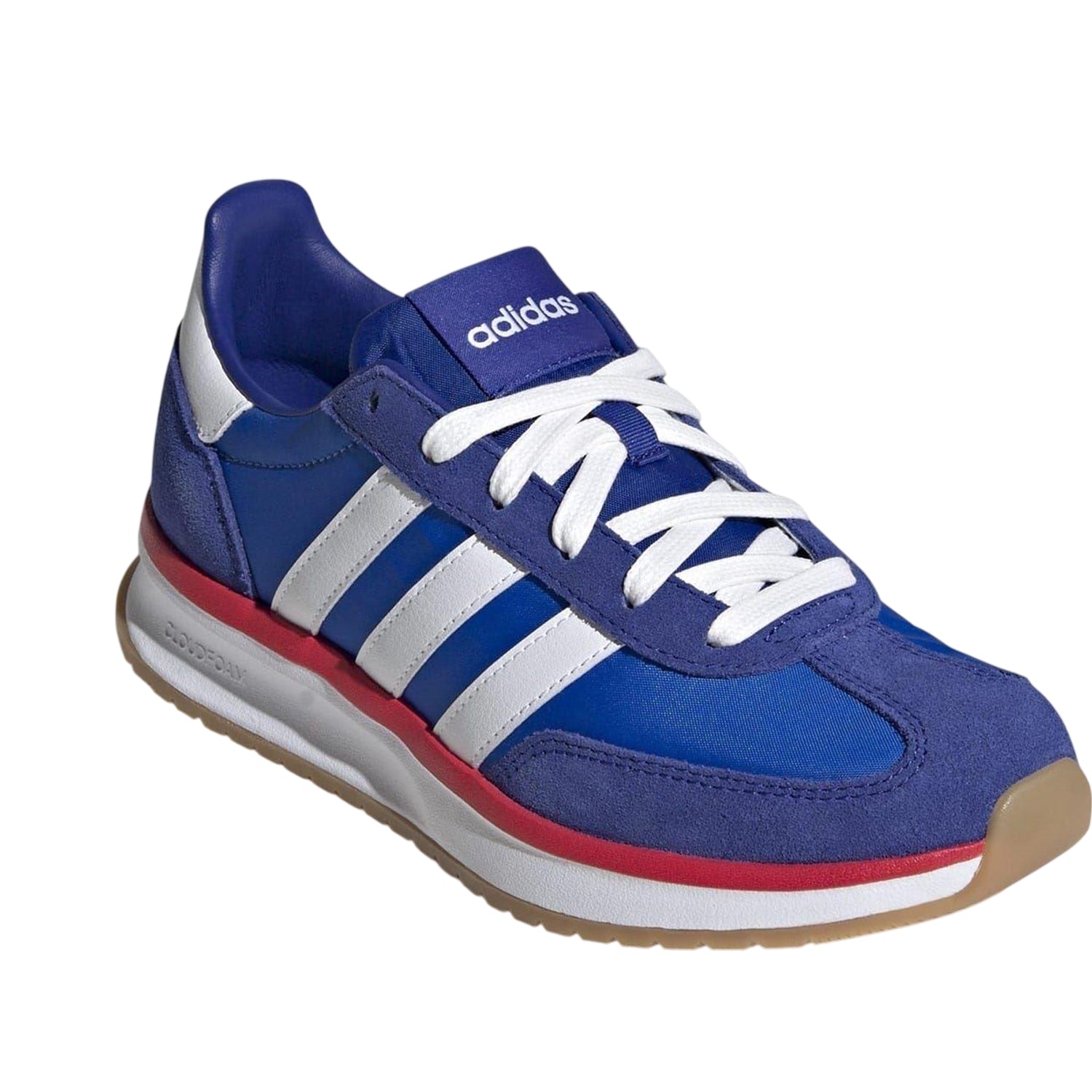 Royal Blue-White-Ruby - Lifestyle - Adidas Womens-Ladies Run 70s 2.0 Retro Leather Trainers