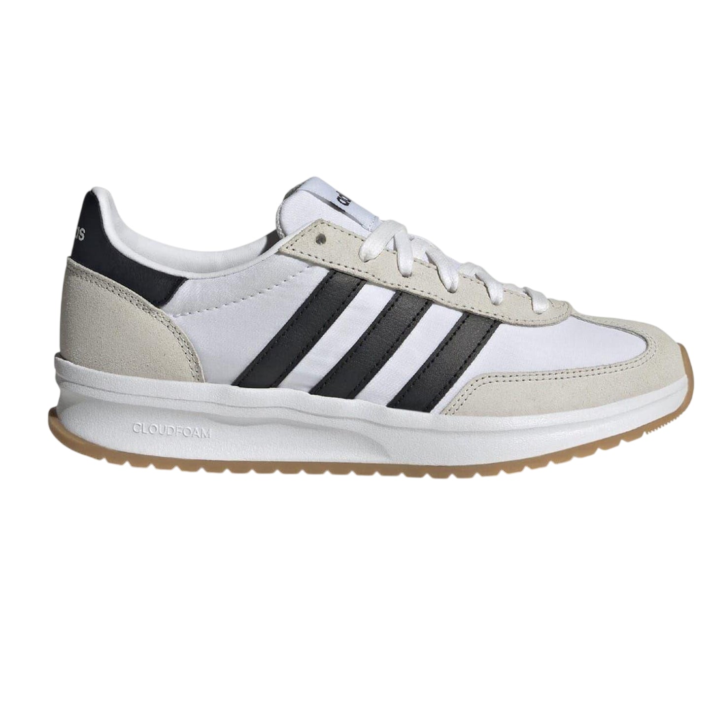 White-Black - Front - Adidas Womens-Ladies Run 70s 2.0 Retro Leather Trainers