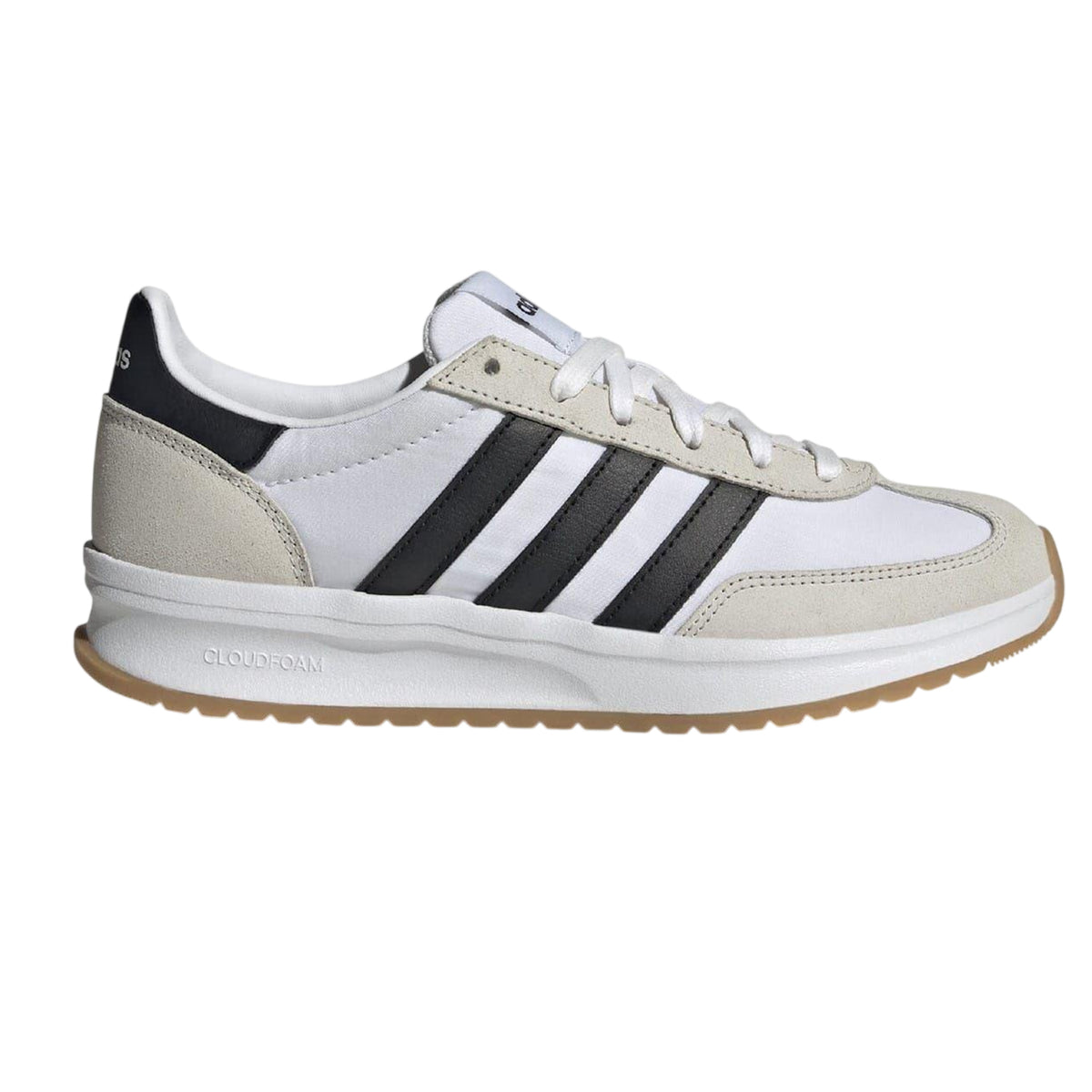 White-Black - Front - Adidas Womens-Ladies Run 70s 2.0 Retro Trainers