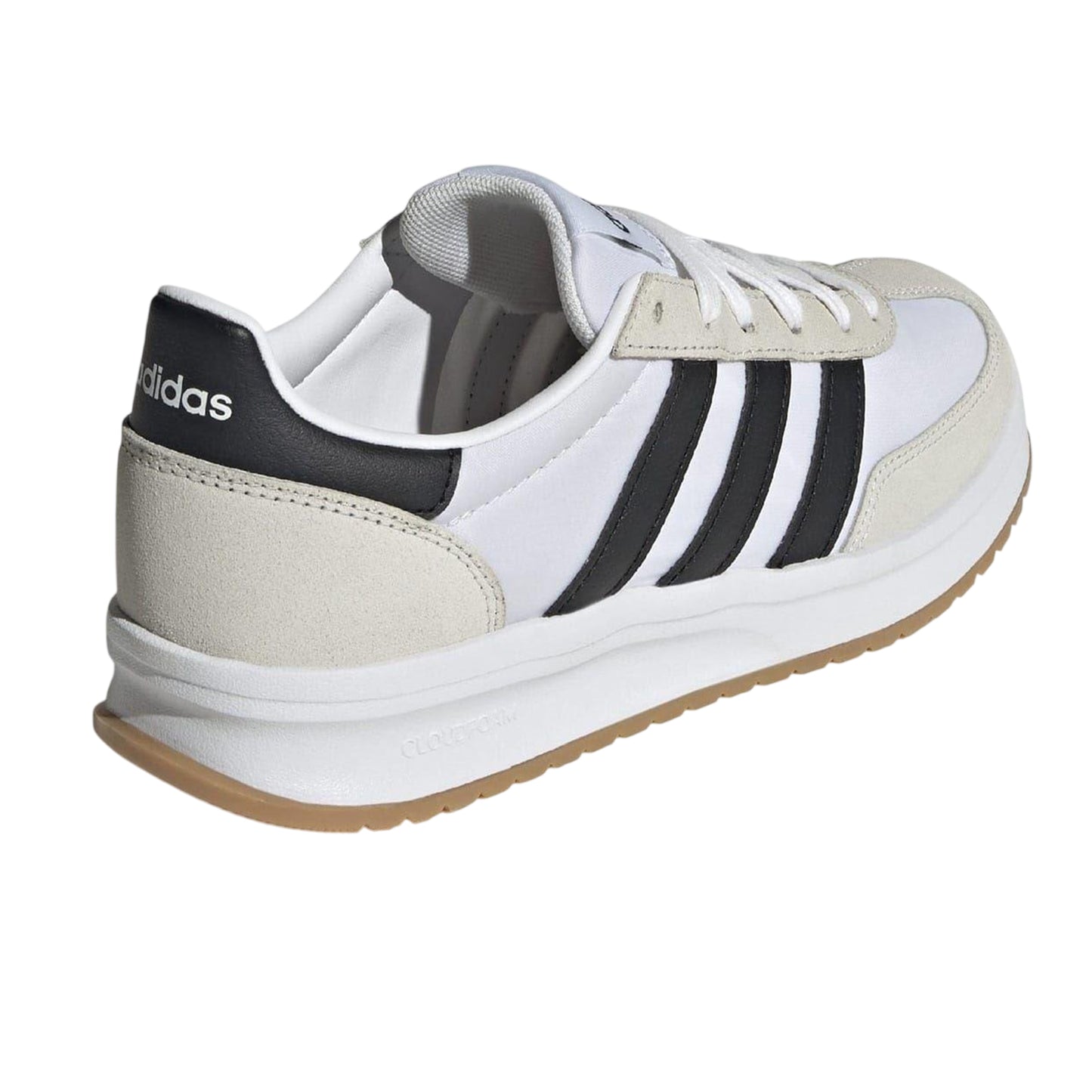 White-Black - Back - Adidas Womens-Ladies Run 70s 2.0 Retro Leather Trainers
