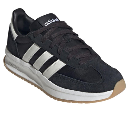 Black-White-Gum - Lifestyle - Adidas Womens-Ladies Run 70s 2.0 Retro Leather Trainers