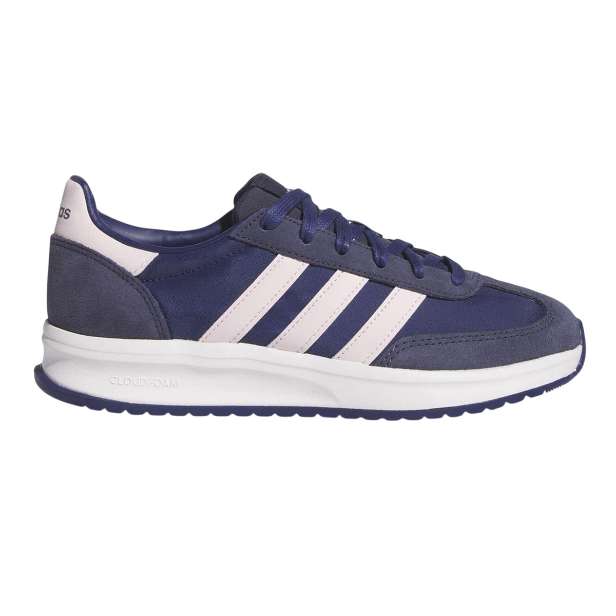 Navy-Pink - Front - Adidas Womens-Ladies Run 70s 2.0 Retro Trainers