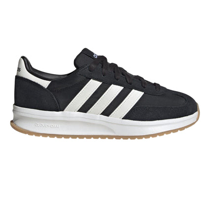 Black-White-Gum - Front - Adidas Womens-Ladies Run 70s 2.0 Retro Leather Trainers