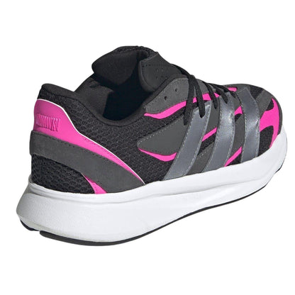 Black-Pink - Back - Adidas Childrens-Kids Lightblaze Leather Trainers