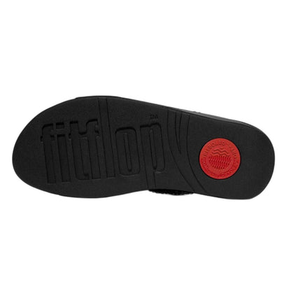 Black - Side - Fit Flop Womens-Ladies Comfort Sliders