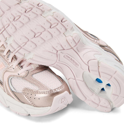Shell Pink - Side - New Balance Childrens-Kids 530 Leather Trainers