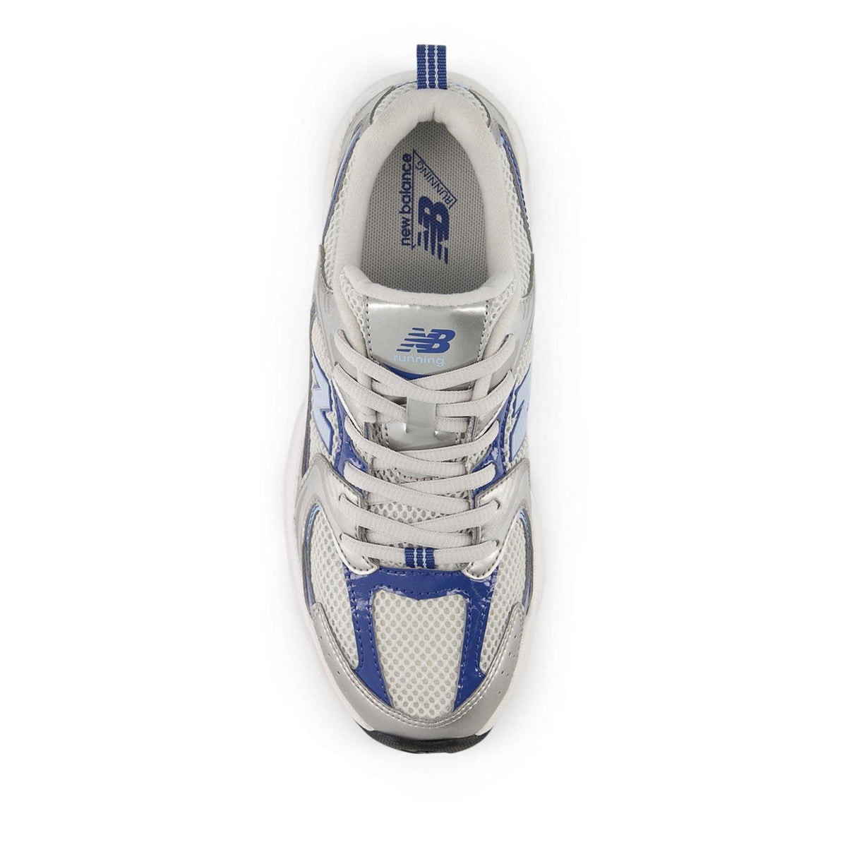 Blue - Back - New Balance Childrens-Kids 530 Leather Trainers