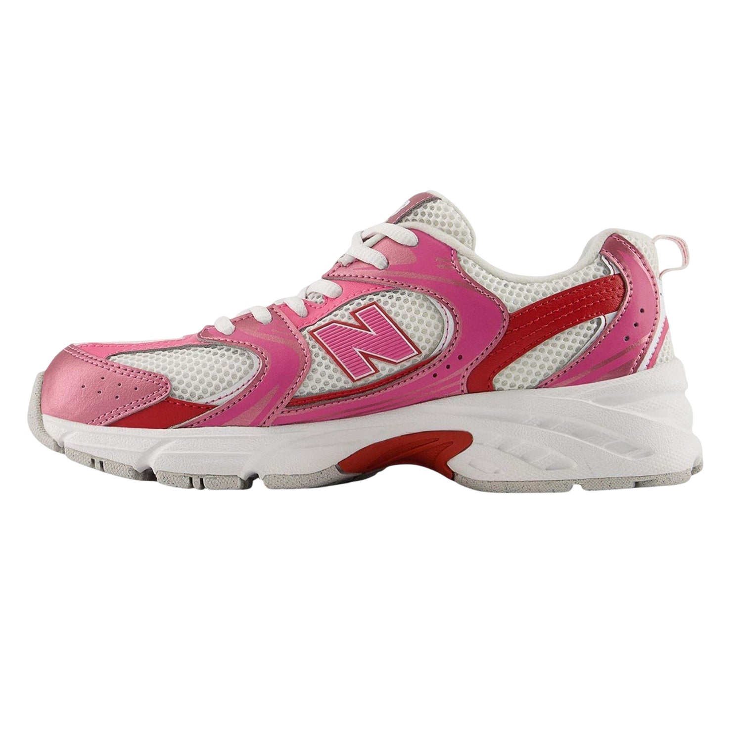 Pink - Back - New Balance Childrens-Kids 530 Leather Trainers