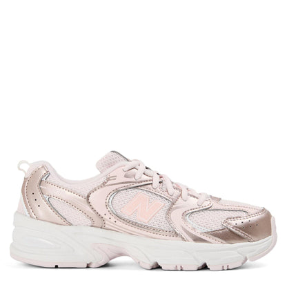 Shell Pink - Front - New Balance Childrens-Kids 530 Leather Trainers